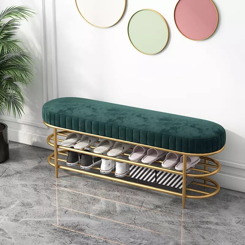 SHOE RACK SOFA GREEN LAVISH TOUCH