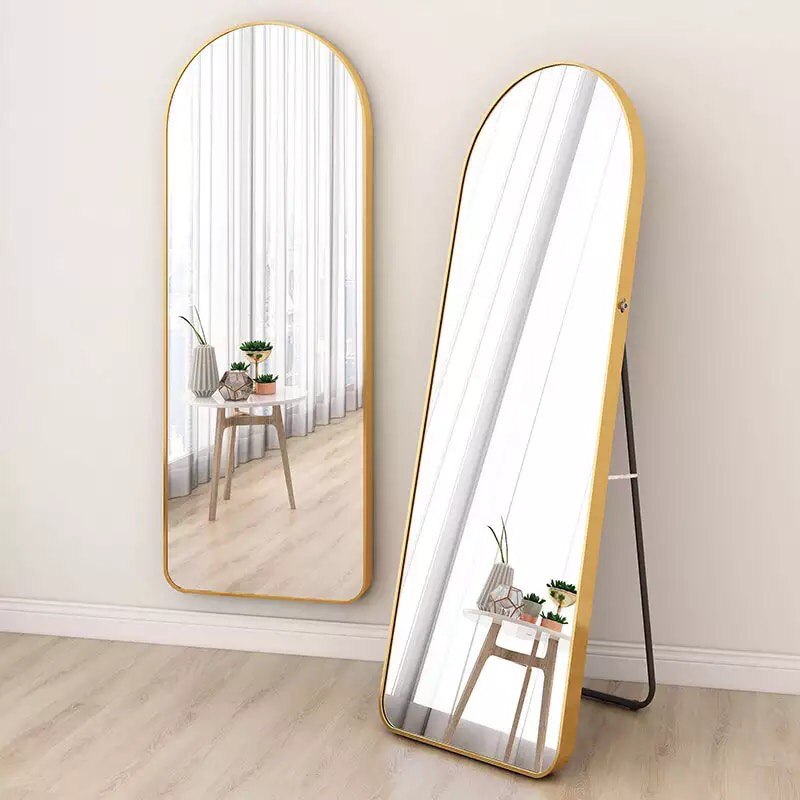 DORADO GOLD MIRROR ALUMINUM FRAME WITH STAND