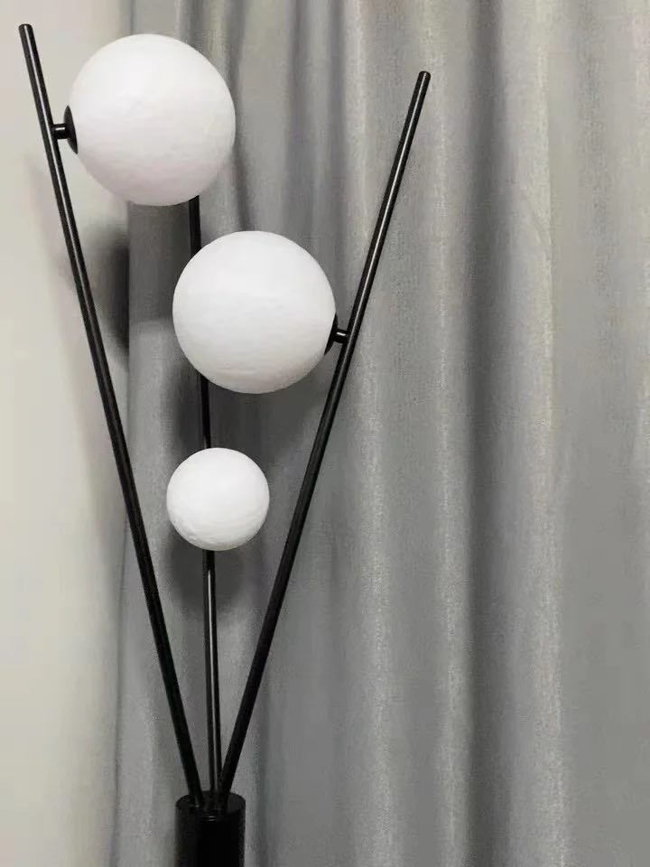 Three moons design from space floor lamp