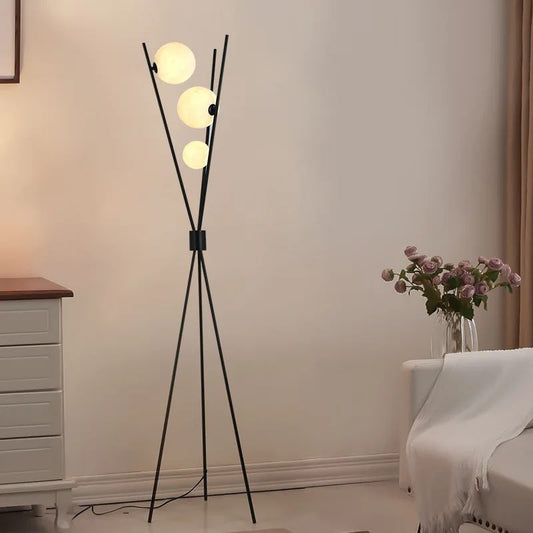 Three moons design from space floor lamp