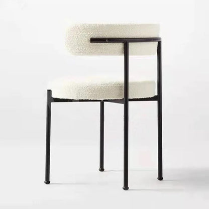 Sleek Bouclé fabric chair