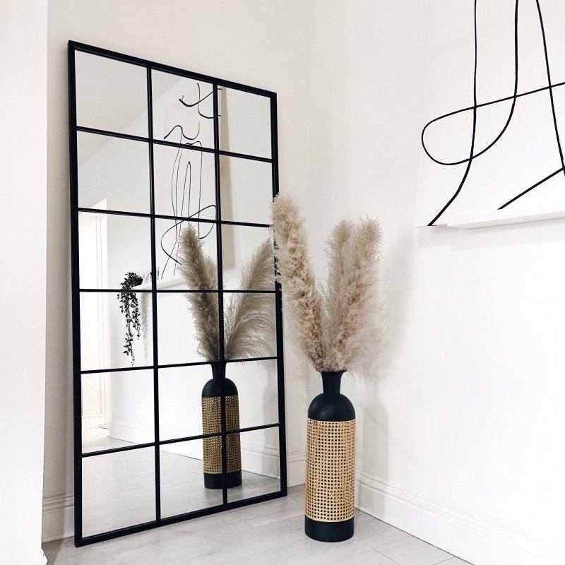 Black mesh mirrors