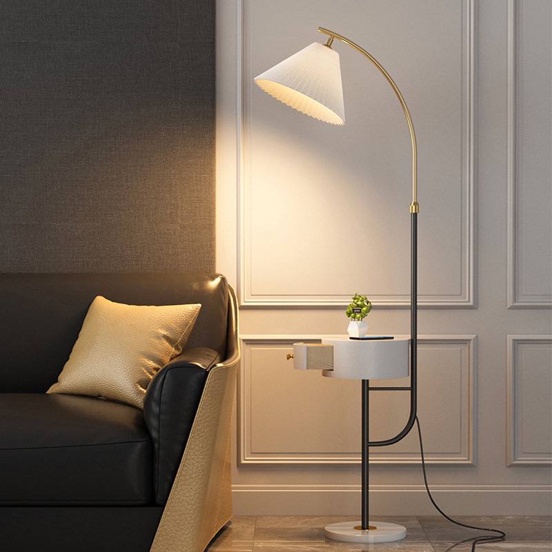 Creative floor lamp with drawer