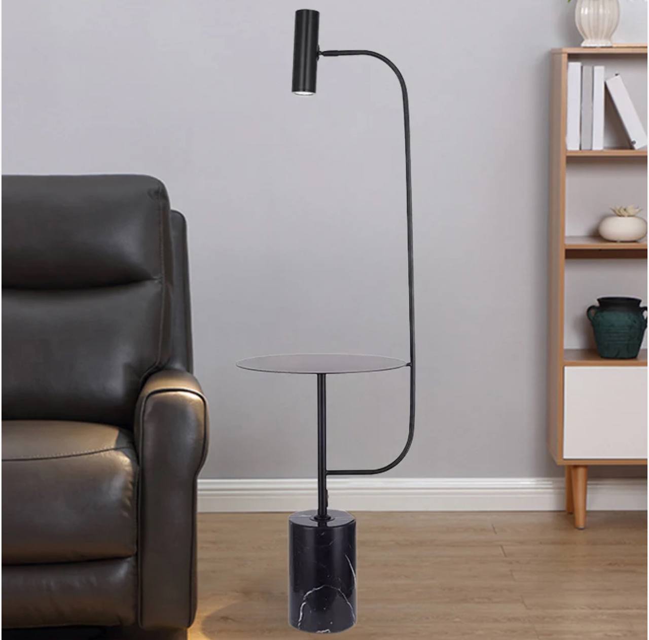 Glam LED Floor Lamp 2 Color Marble Base