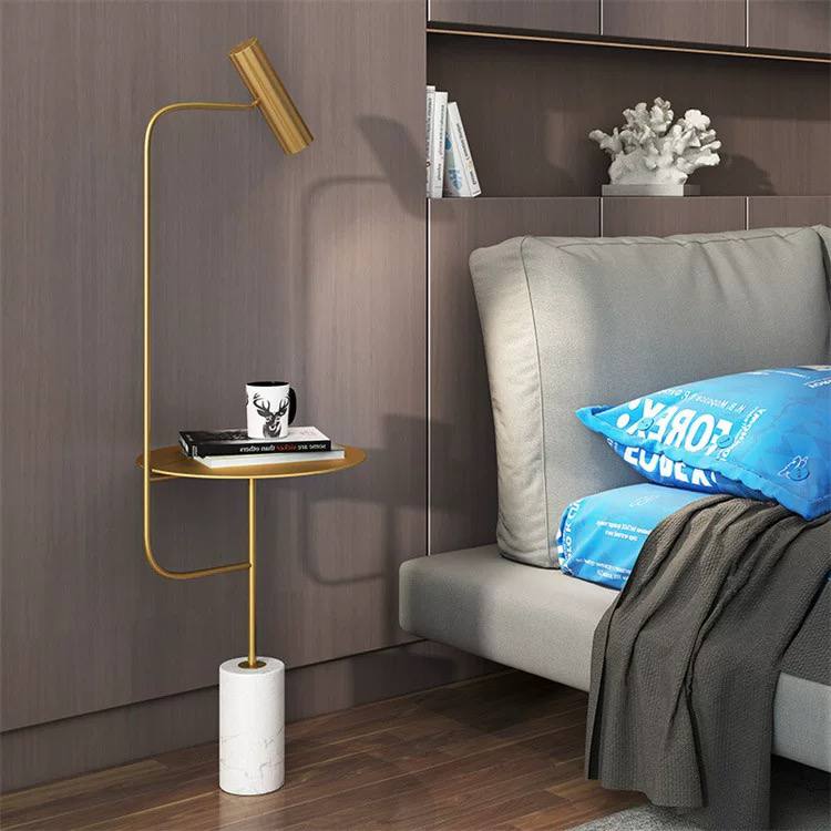 Glam LED Floor Lamp 2 Color Marble Base