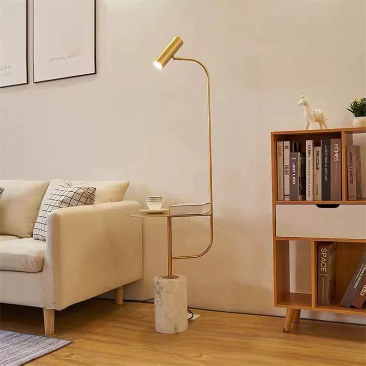 Glam LED Floor Lamp 2 Color Marble Base