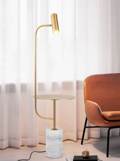 Glam LED Floor Lamp 2 Color Marble Base