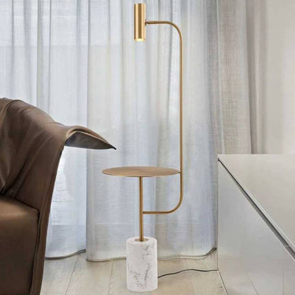 Glam LED Floor Lamp 2 Color Marble Base