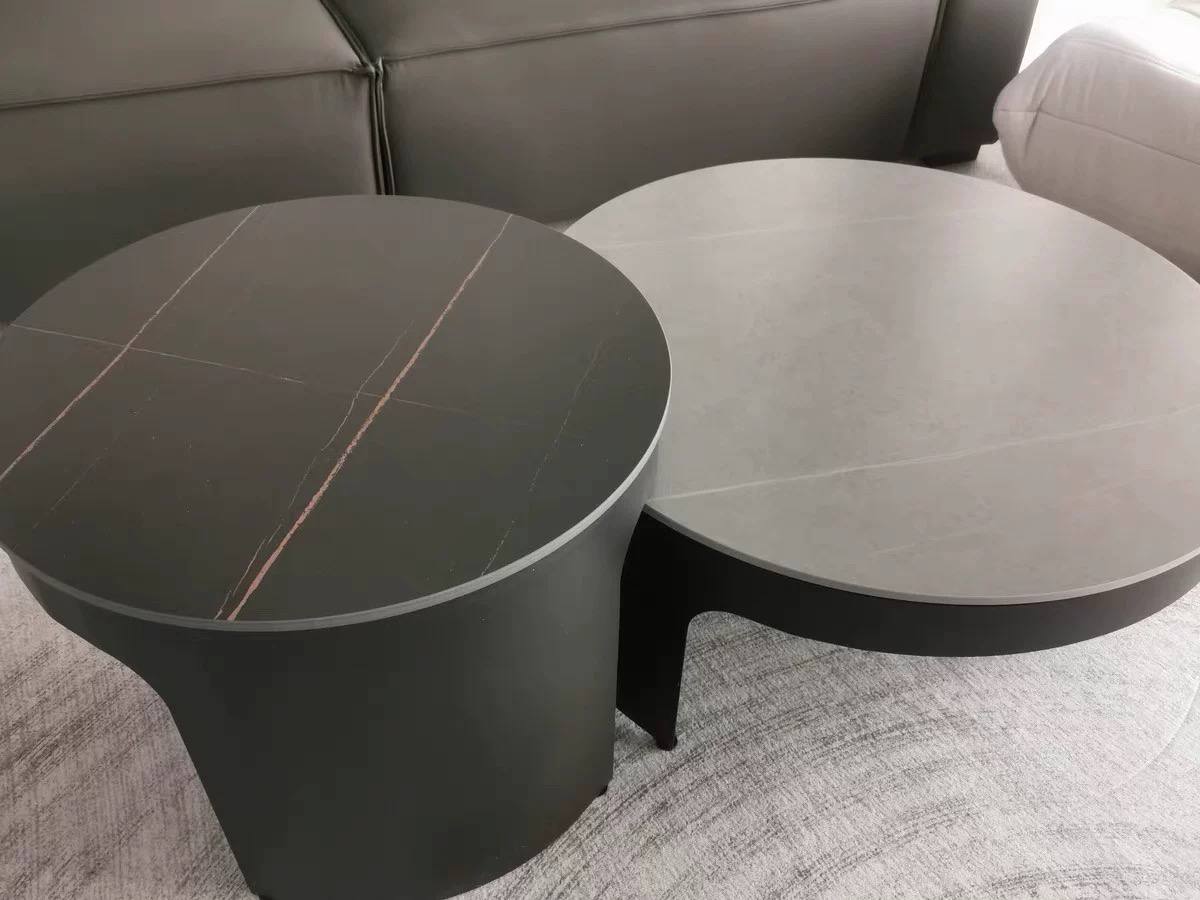 Charming shiny metal with marble Coffee Table