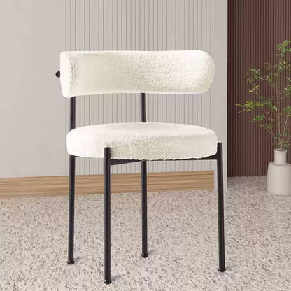 Sleek Bouclé fabric chair