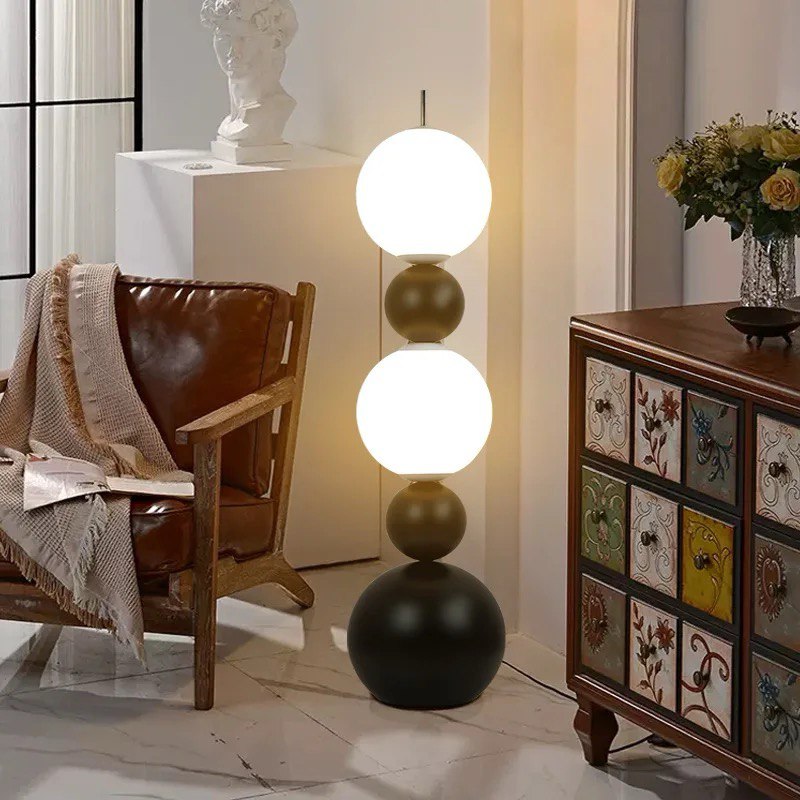 Pumpkin balls floor lamp