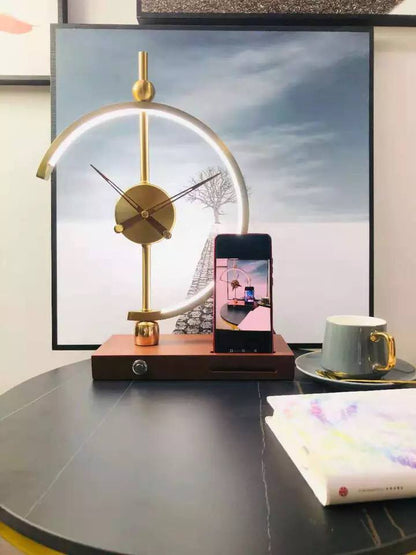 Clock Lamp With Wireless Charger