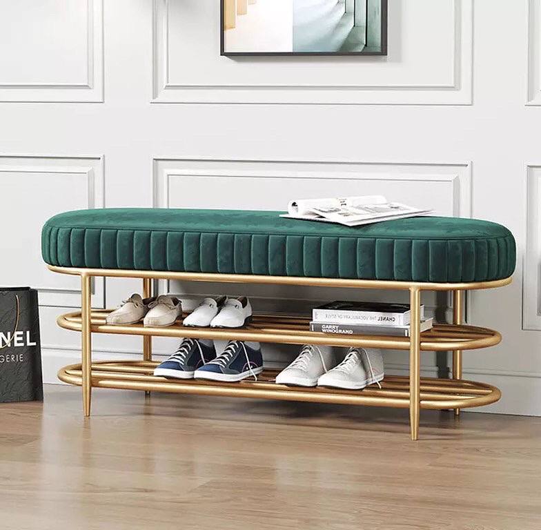 SHOE RACK SOFA GREEN