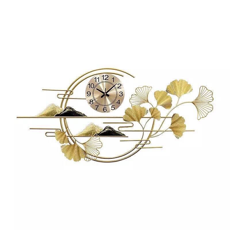 Creative Golden Metal Weld Cast Wall Clock