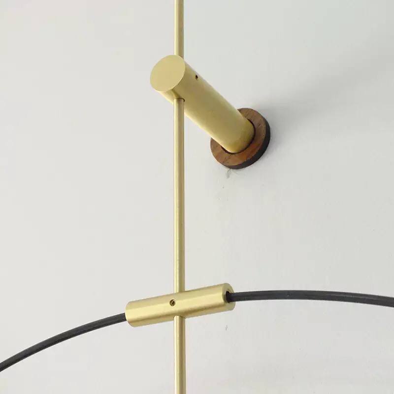 Modern wall clock metal skewers