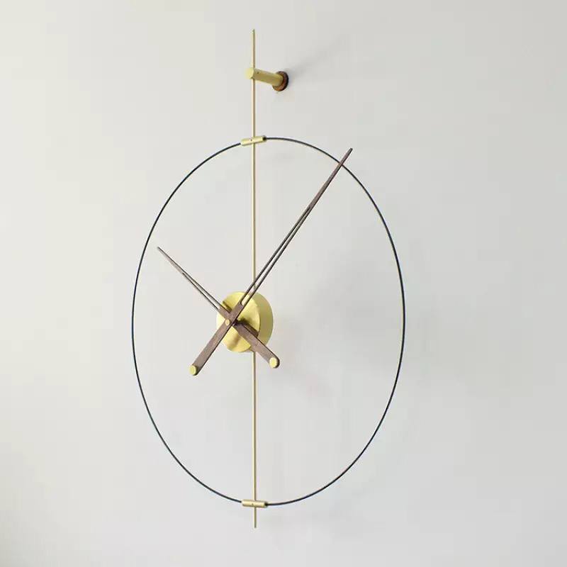 Modern wall clock metal skewers