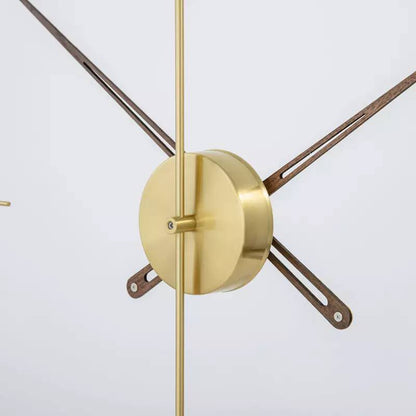 Modern wall clock metal skewers