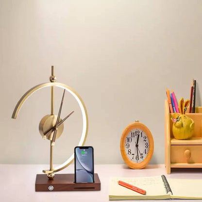 Clock Lamp With Wireless Charger