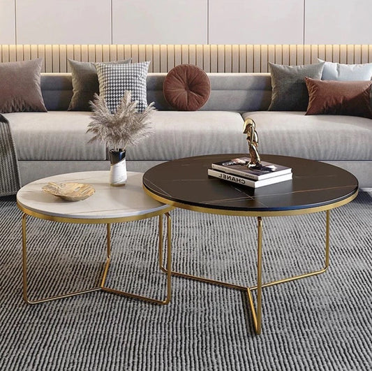 Coffee table set Golden base