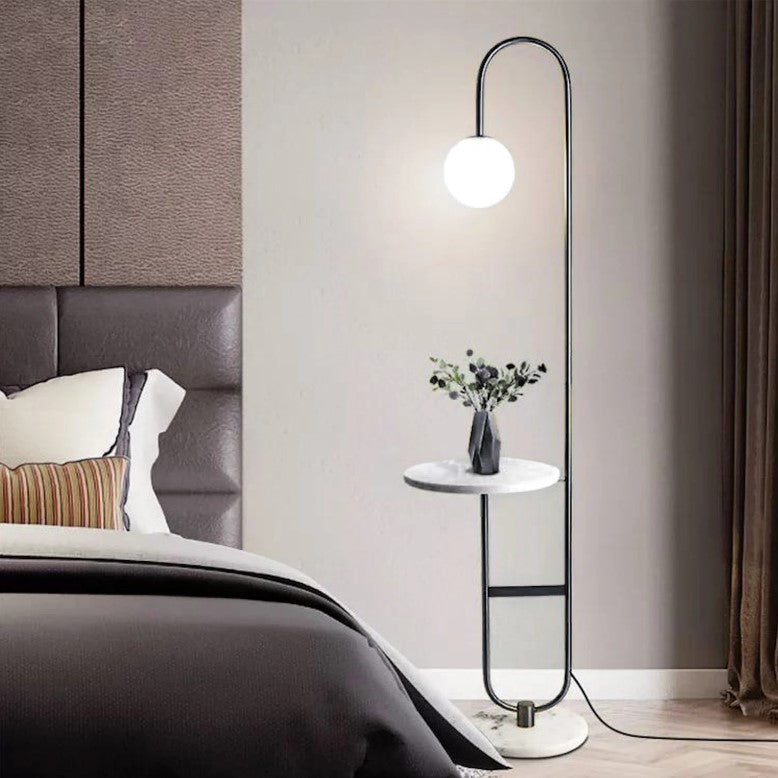 Dreamy Double Marble floor lamp (black)