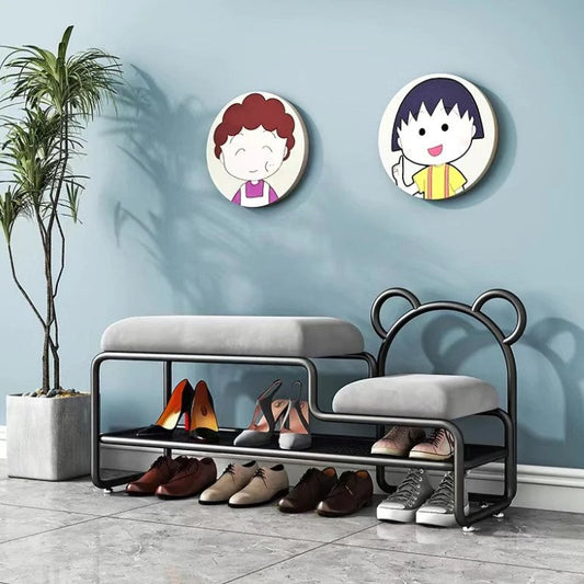 Cute teddy bear shoe rack TWO colors