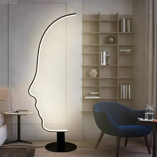 face shape floor lamp