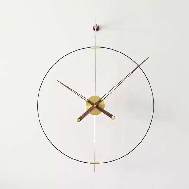 Modern wall clock metal skewers