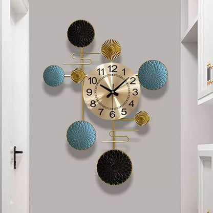 Modern Creative Golden Metal Wall Clock