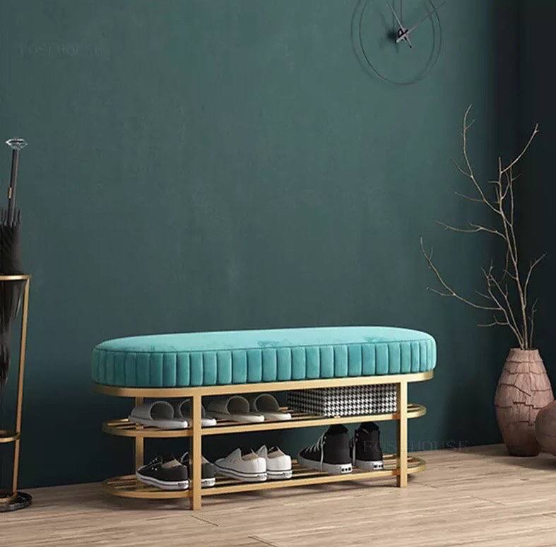 SHOE RACK SOFA GREEN