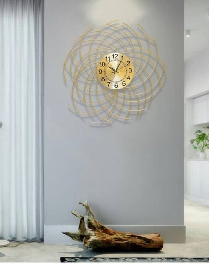 Light Luxury Hanging golden wall clock