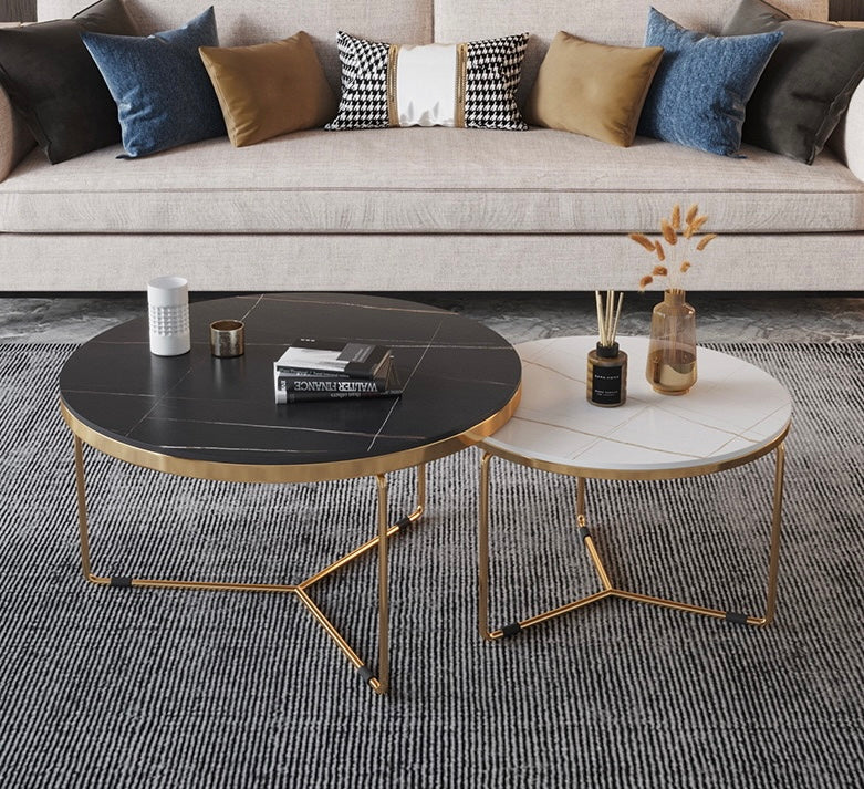 Coffee table set Golden base