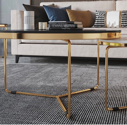 Coffee table set Golden base