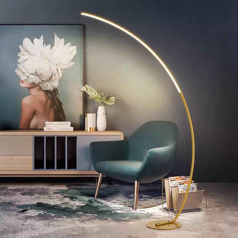 C floor lamp black & white