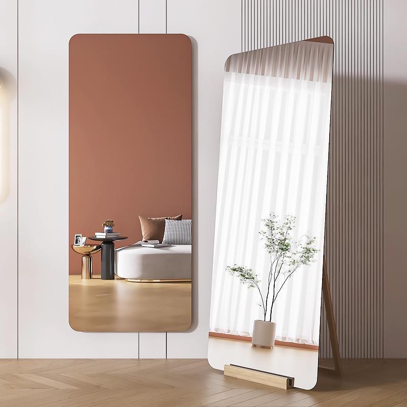 rectangular mirror frameless ( with stand )