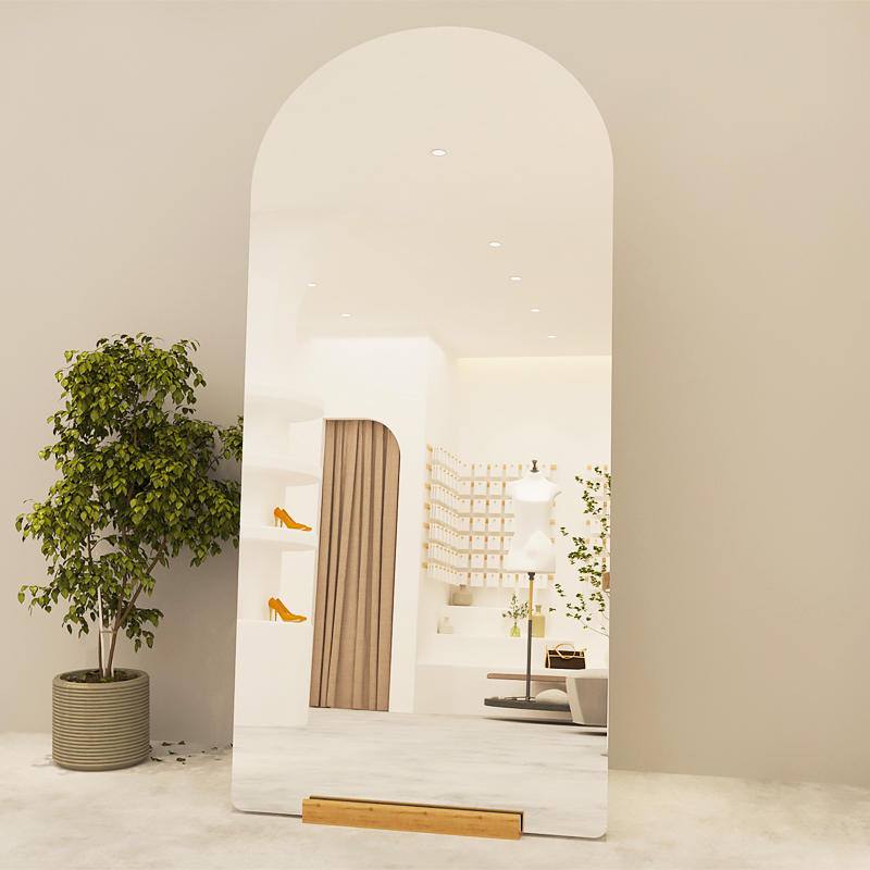 FRAMELESS ARCH MIRROR (with stand)