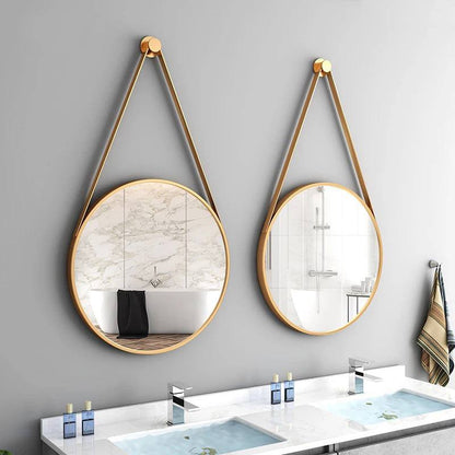 wall mirror with a hanger ''black & gold"