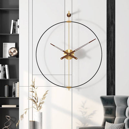 Modern wall clock metal skewers