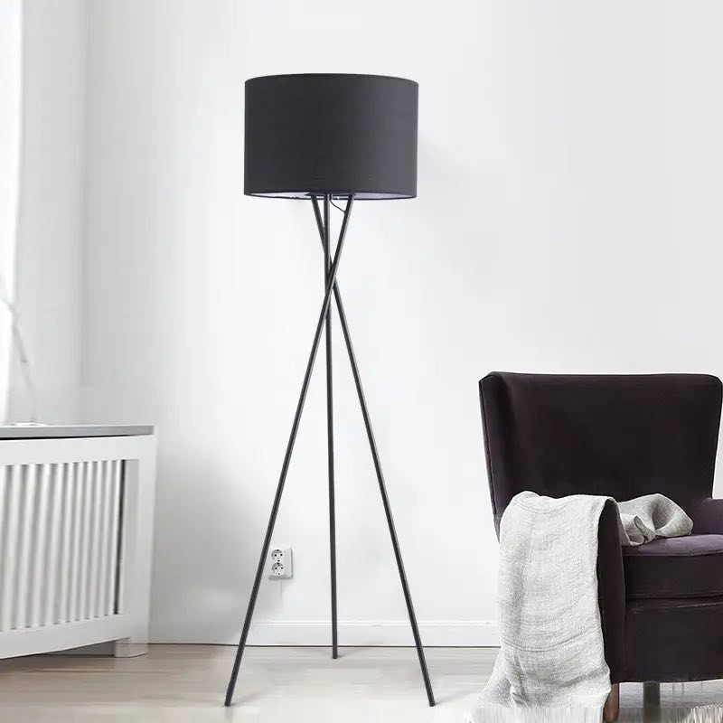 Black COWL floor lamp