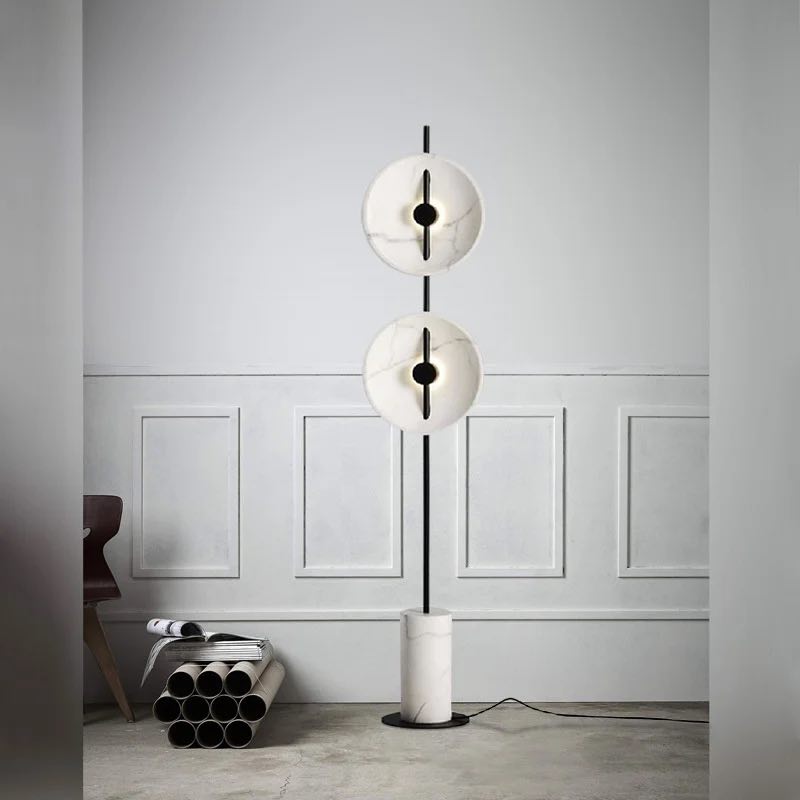 Kony led floor lamp marble base