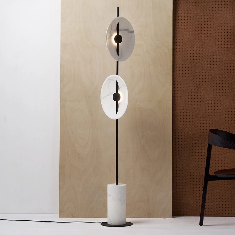 Kony led floor lamp marble base