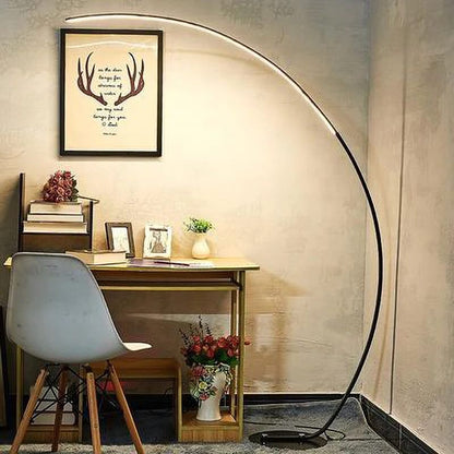 C floor lamp black & white