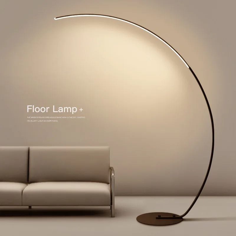 C floor lamp black & white