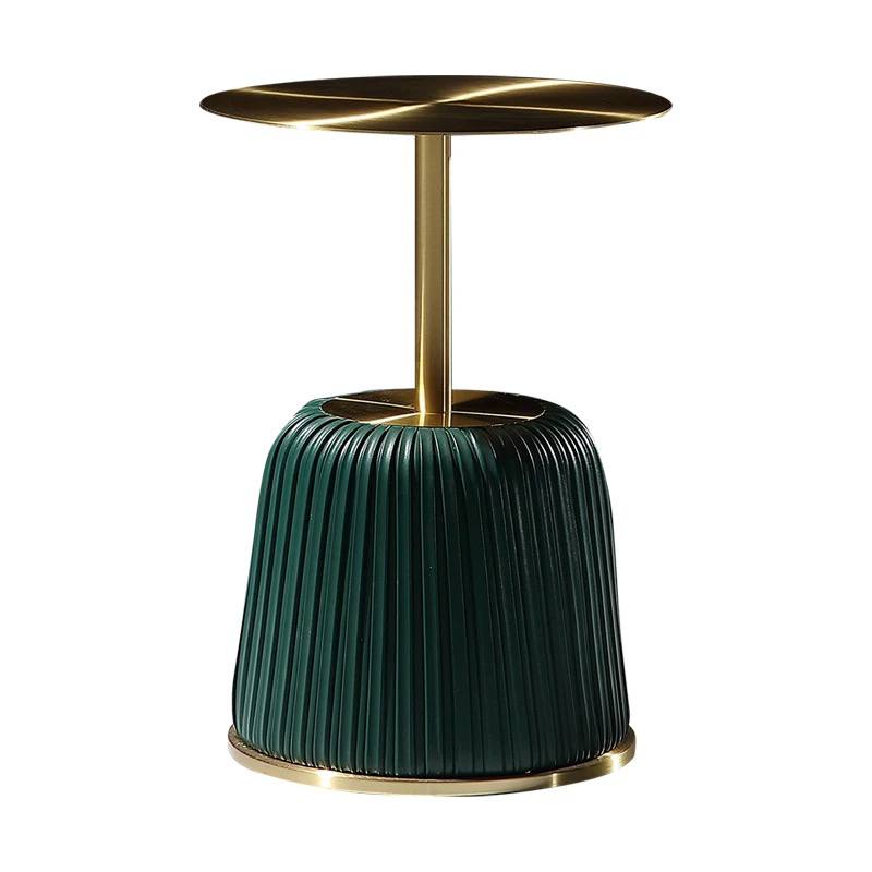 OUNA leather side table (green)