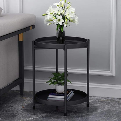 Metal side table