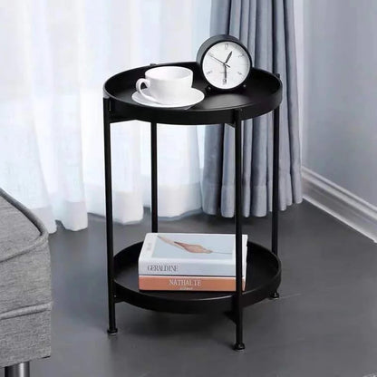 Metal side table