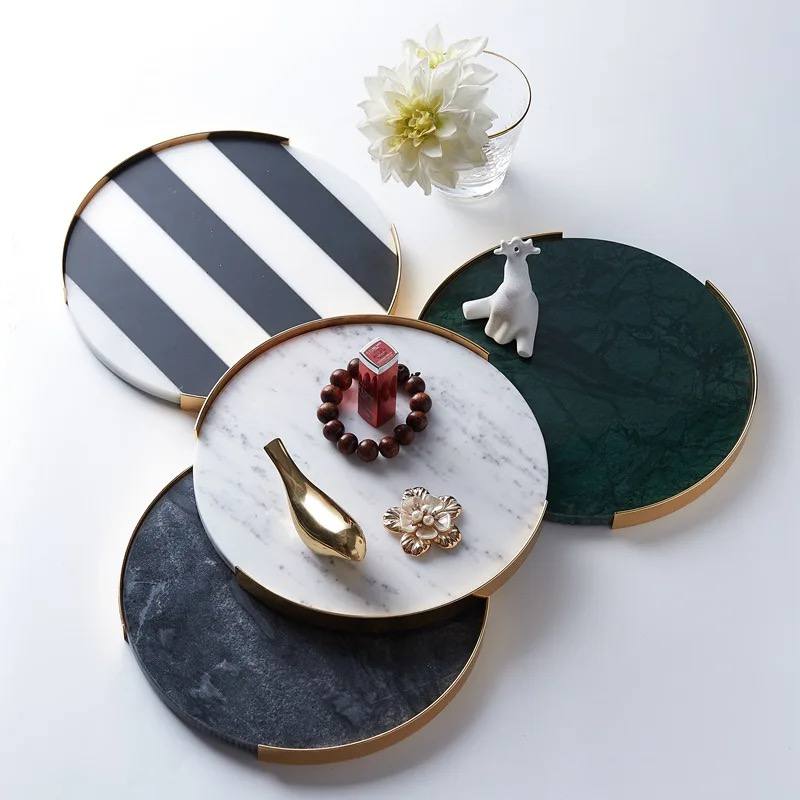 Round Marble Tray