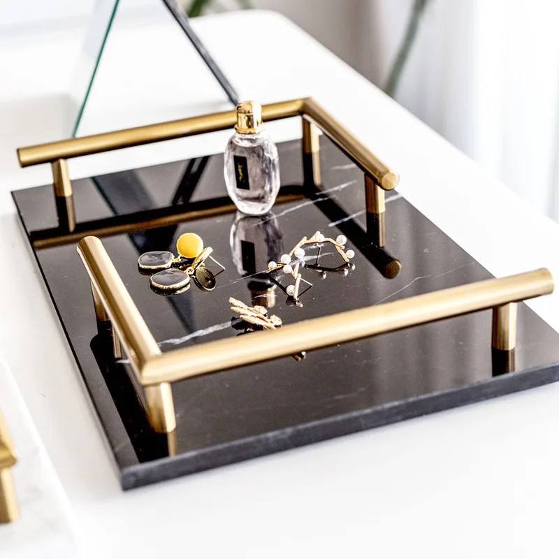 Marble rectangle tray