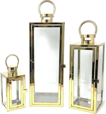 Lantern set with battery candle