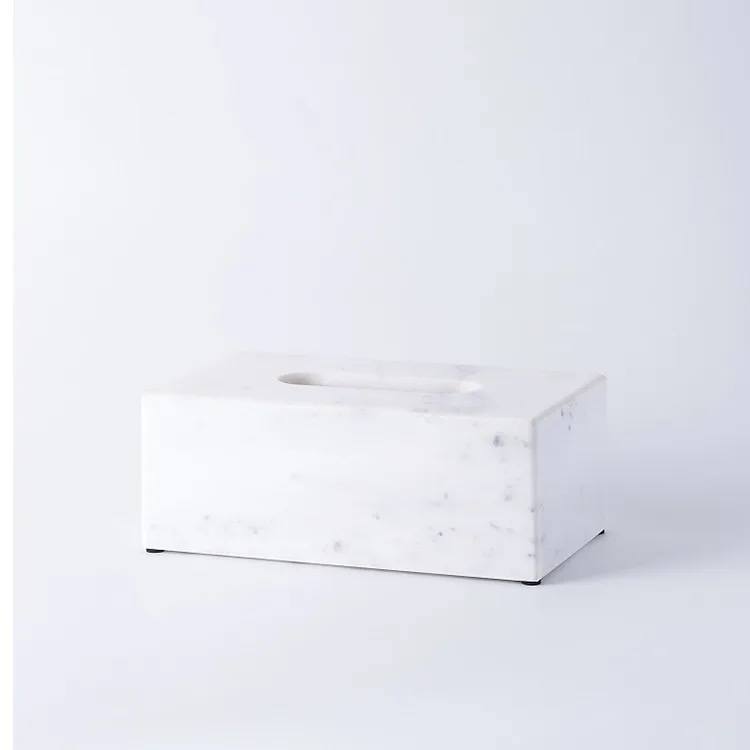 Marble tissue box